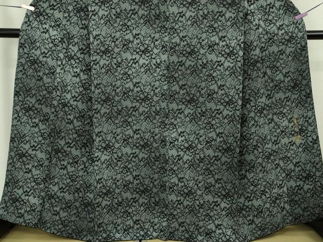 平和屋本店●極上 キモノデザイナー 斉藤上太郎 小紋 草花文 暈し染め 逸品 DZAB8531kh6