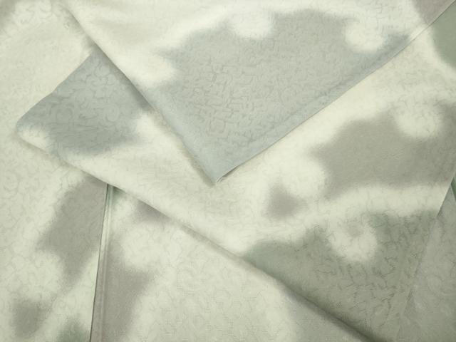 平和屋本店*極上 夏物 小紋 唐草紋紗 雪輪 暈し染め ロング丈 逸品 DZAB8538kh6