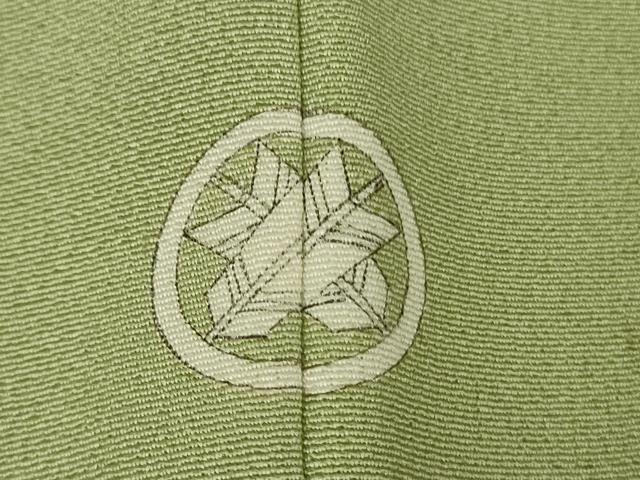 平和屋本店●極上 加賀友禅の巨匠 初代 由水十久 訪問着 羽衣 童子遊び 若葉色地 色紙・共箱付き 逸品 DZAB8550kh6