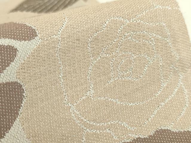 平和屋着物●極上 両面 半幅帯 バラ 薔薇 逸品 DZAB8589kh6