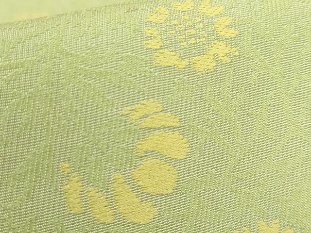 平和屋着物●極上 両面 半幅帯 草花 菱 逸品 DZAB8596kh6