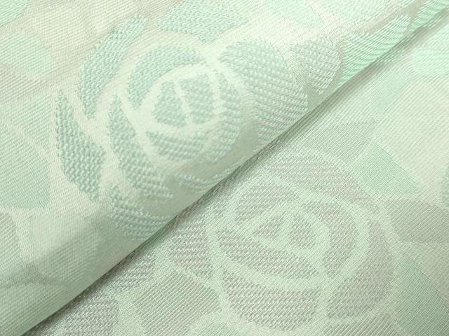 平和屋着物●極上 両面 半幅帯 薔薇 バラ 草花文 逸品 DZAB8597kh6