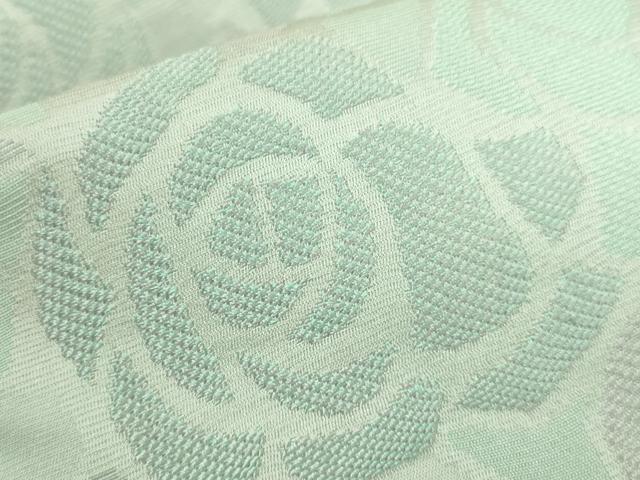平和屋着物●極上 両面 半幅帯 薔薇 バラ 草花文 逸品 DZAB8597kh6