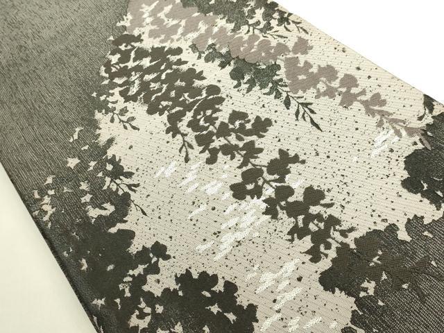 平和屋本店●極上 創業200年・7代目永治屋清左衛門 太鼓柄袋帯 唐織 枝垂藤文 銀糸 やまと誂製 逸品 DZAB8616kh6