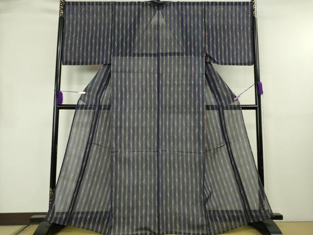 平和屋着物*極上 夏物 本場琉球絣 夏琉球 留紺色地 逸品 DZAB8662kh6