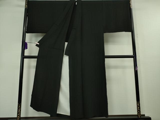 平和屋本店▽極上 男性 銀座もとじ 色無地 長着 単衣 キングサイズ 西陣御召 御召縮緬 たとう紙付き 逸品 DZAB8667kh6