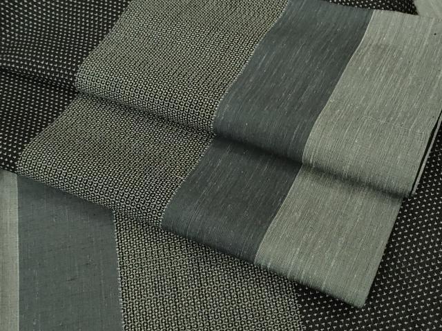 平和屋本店*極上 夏物 結城紬 夏結城 100亀甲 間道 逸品 DZAB8671kh6