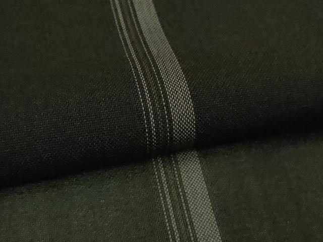 平和屋本店*希少 夏物 本場黄八丈 夏黄八 黒八丈 紗紬 伝統工芸士 西條吉広 間道 証紙付き 逸品 DZAB8681kh6