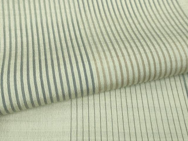 平和屋本店*極上 夏物 明石ちぢみ 伝統技術継承者:大島又治作 変わり市松 証紙付き 逸品 DZAB8685kh6