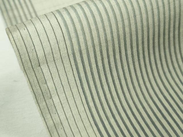 平和屋本店*極上 夏物 明石ちぢみ 伝統技術継承者:大島又治作 変わり市松 証紙付き 逸品 DZAB8685kh6