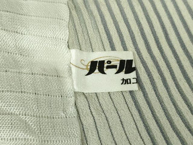 平和屋本店*極上 夏物 明石ちぢみ 伝統技術継承者:大島又治作 変わり市松 証紙付き 逸品 DZAB8685kh6
