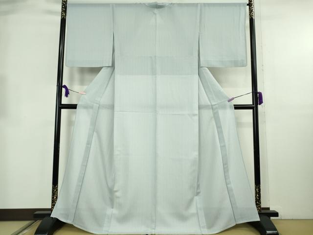 平和屋着物*極上 夏物 夏お召 白藍色地 逸品 DZAB8688kh6