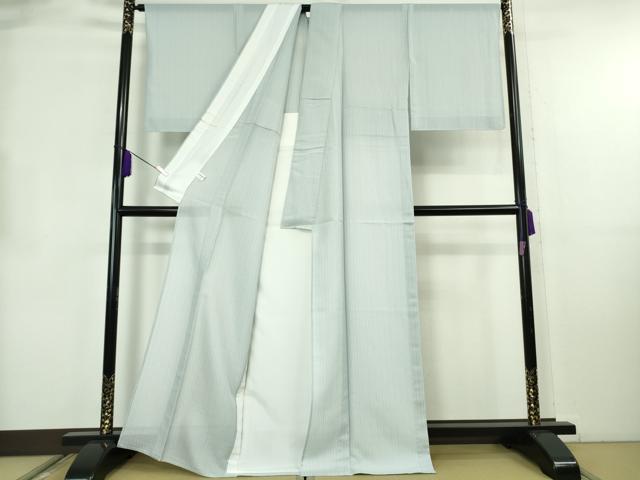 平和屋着物*極上 夏物 夏お召 白藍色地 逸品 DZAB8688kh6