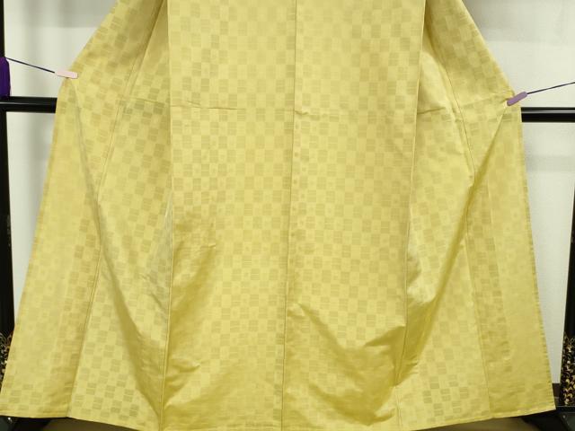 平和屋本店*希少 沖縄県最高級織物 夏物 首里花倉織 首里織 花織・絽織・紗織 刈安色地 逸品 DZAB8734kh6