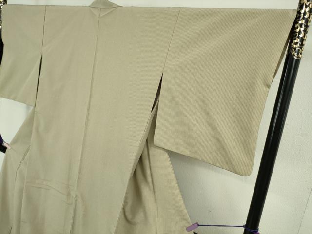 平和屋本店●極上 工芸染織 宮下 塩澤御召 大島織物謹製 たとう紙・反端付き 逸品 DZAB8737kh6