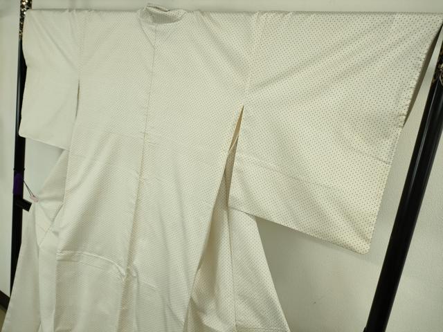 平和屋本店●極上 本場大島紬 白大島 一元絣 逸品 DZAB8744kh6