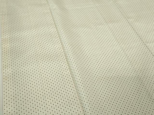平和屋本店●極上 本場大島紬 白大島 一元絣 逸品 DZAB8744kh6