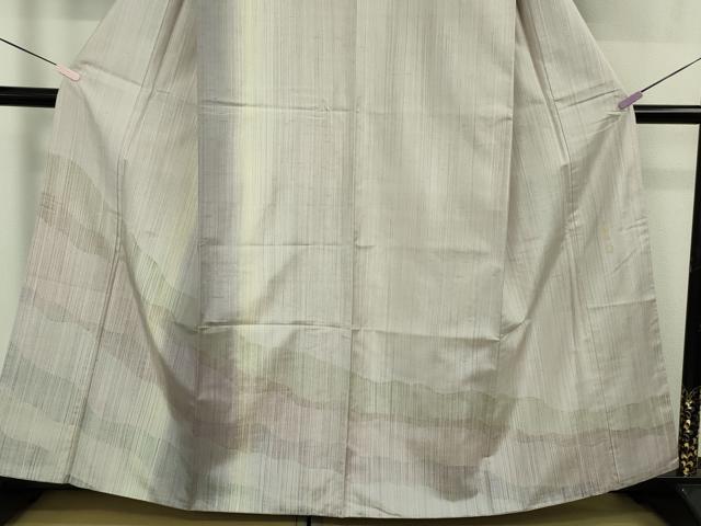 平和屋本店●極上 石川県指定無形文化財 牛首紬 白山工房 手織り 訪問着 逸品 DZAB8760kh6