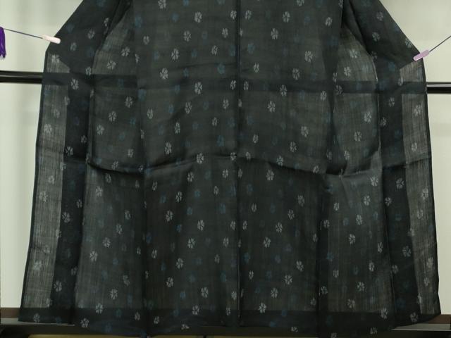 平和屋本店*極上 夏物 重要無形文化財 本場宮古上布 舞花文 苧麻 逸品 DZAB8771kh6