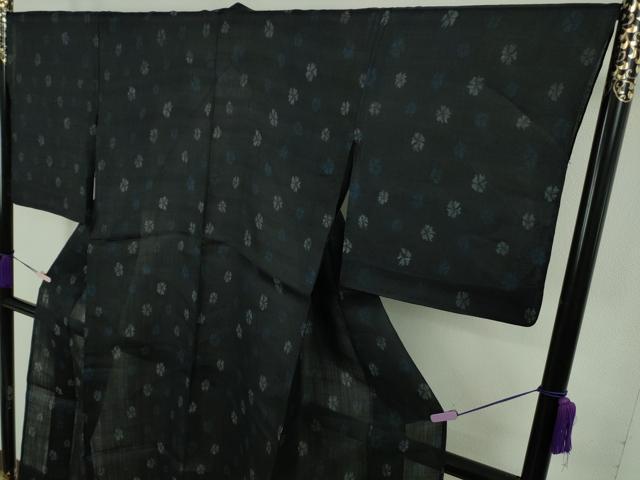平和屋本店*極上 夏物 重要無形文化財 本場宮古上布 舞花文 苧麻 逸品 DZAB8771kh6
