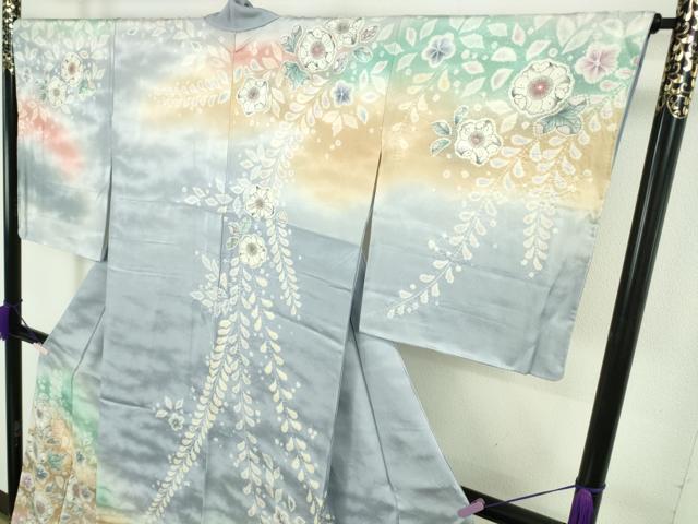 平和屋着物●極上 越後十日町の一流染匠 桐屋・翠山工房 訪問着 辻が花 暈し染め 逸品 未使用 DZAB8787kh6