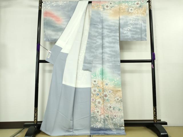 平和屋着物●極上 越後十日町の一流染匠 桐屋・翠山工房 訪問着 辻が花 暈し染め 逸品 未使用 DZAB8787kh6