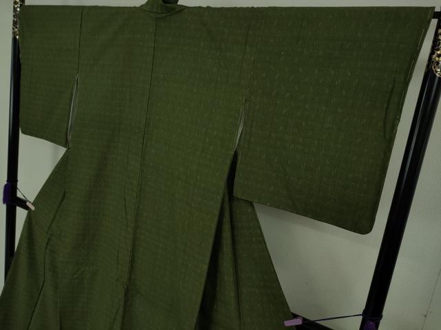 平和屋着物●極上 本場結城紬 重要無形文化財 絣柄 逸品 未使用 DZAB8792kh6