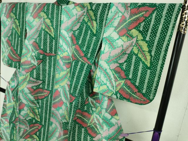 平和屋着物∴極上 夏物 浴衣 有松鳴海絞り 舞葉間道 綿 逸品 DZAB8818kh6