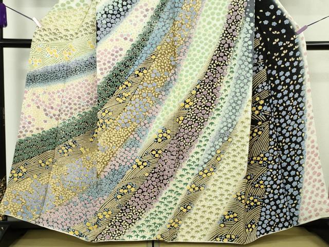 平和屋本店●極上 中国三大刺繍 相良刺繍 訪問着 銀通し地 逸品 DZAB8830kh6