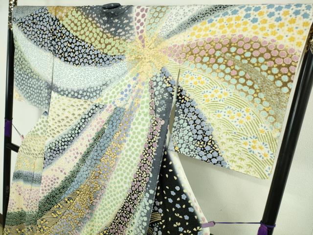 平和屋本店●極上 中国三大刺繍 相良刺繍 訪問着 銀通し地 逸品 DZAB8830kh6
