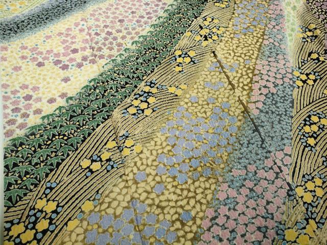 平和屋本店●極上 中国三大刺繍 相良刺繍 訪問着 銀通し地 逸品 DZAB8830kh6