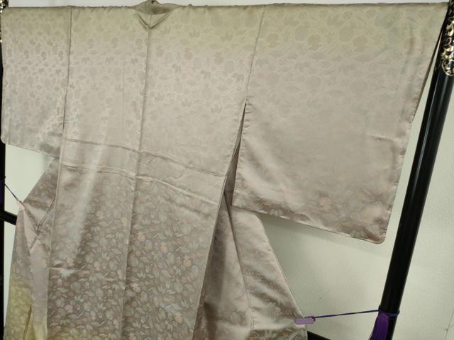平和屋本店●極上 伝統工芸士 曽根武勇 訪問着 お召地 宝尽くし 暈し染め 逸品 DZAB8841kh6