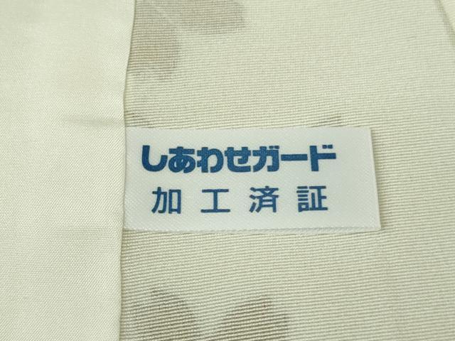 平和屋本店●極上 小紋 舞桜 鳥の子色地 金彩 逸品 DZAB8845kh6