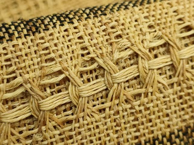 平和屋本店*極上 夏物 古代原始布 科布 八寸名古屋帯 横段文 逸品 未使用 DZAB8854kh6