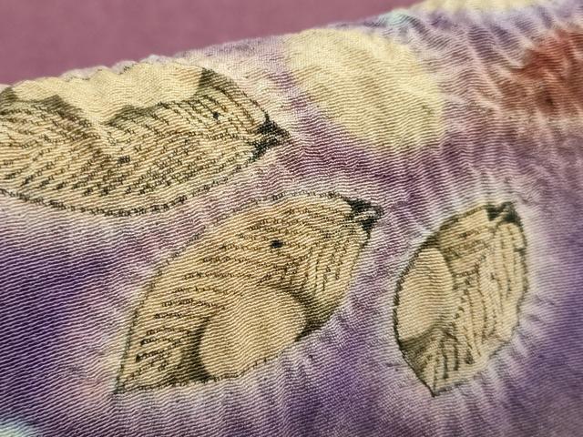 平和屋本店●極上 久保田一竹 幻の辻が花 太鼓柄袋帯 逸品 DZAB8885kh6