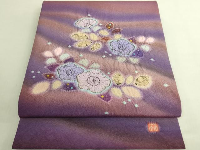 平和屋本店●極上 久保田一竹 幻の辻が花 太鼓柄袋帯 逸品 DZAB8885kh6