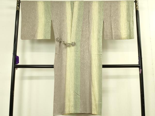 平和屋着物∞極上 道中着 スリーシーズン 春夏秋 塵除け ロング丈 染師:三代目照慶 木目ぼかし染 紗紋布 証紙 逸品 DZAB8906kh6