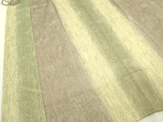 平和屋着物∞極上 道中着 スリーシーズン 春夏秋 塵除け ロング丈 染師:三代目照慶 木目ぼかし染 紗紋布 証紙 逸品 DZAB8906kh6