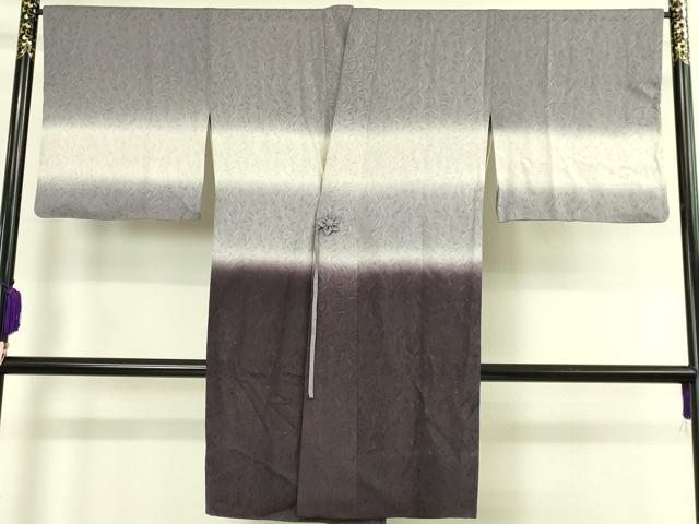平和屋本店∞極上 道中着 スリーシーズン 春夏秋 塵除け ロング丈 草葉紋紗 暈し染め 反端付き 逸品 DZAB8908kh6