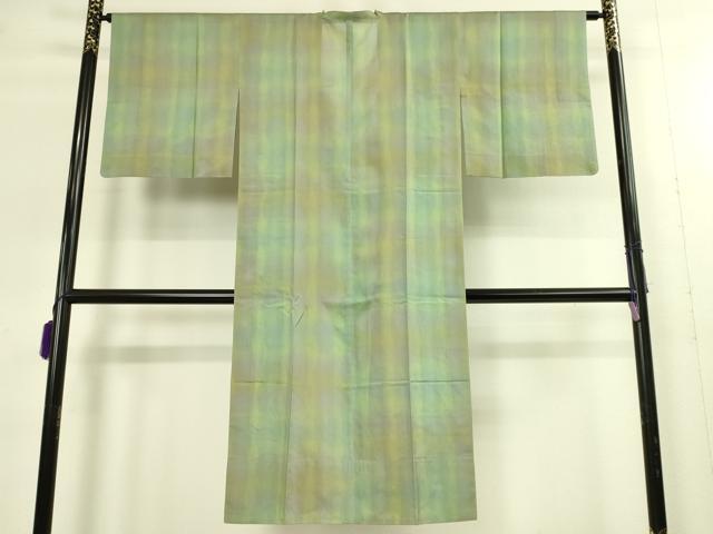 平和屋着物▽極上 銀座 志ま亀 道行コート スリーシーズン 春夏秋 塵除け ロング丈 紗 暈し染め たとう紙付 逸品 DZAB8913kh6