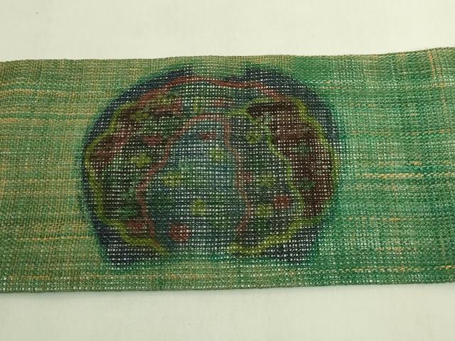 平和屋本店*極上 夏物 古代原始布 科布 九寸名古屋帯 成り物 逸品 DZAB8927kh6