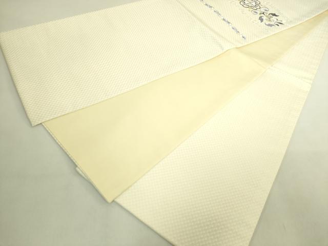 平和屋着物●極上 太鼓柄 京袋帯 WAKKA ワッカ 総刺繍 花唐草 金糸 逸品 未使用 DZAB8934kh6