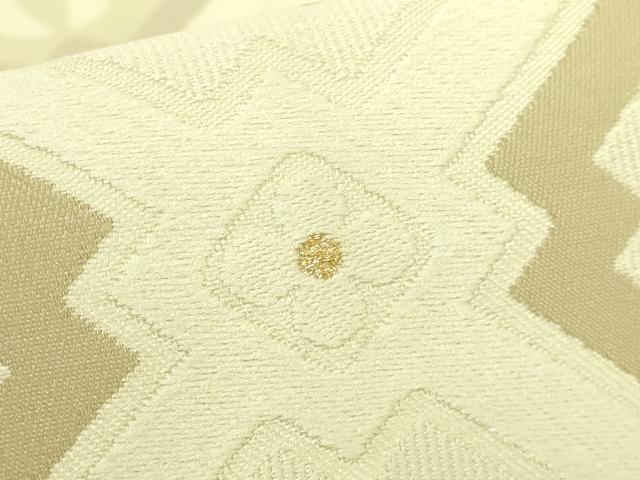 平和屋本店●極上 銀座もとじ 九寸名古屋帯 唐織 花菱文 金糸 逸品 DZAB8944kh6