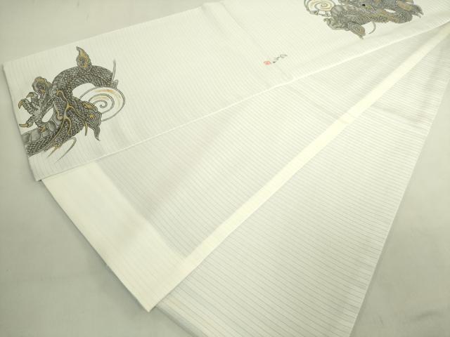 平和屋着物*極上 夏物 太鼓柄袋帯 作家物 雲龍 金彩 逸品 DZAB8947kh6