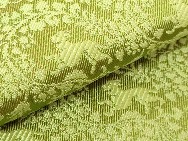 平和屋着物●極上 龍村美術織物 両面 半幅帯 豊花麗犬文 敷松葉 金糸 逸品 未使用 DZAB8949kh6