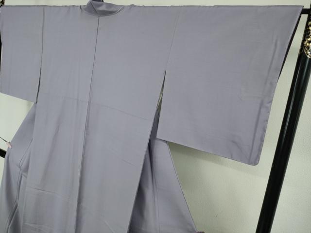 平和屋着物●極上 結城紬 奥順謹製 はたおり娘 手緒里 色無地 藤色 さが美扱い 証紙・証明書付き 逸品 未使用 DZAB8963kh6