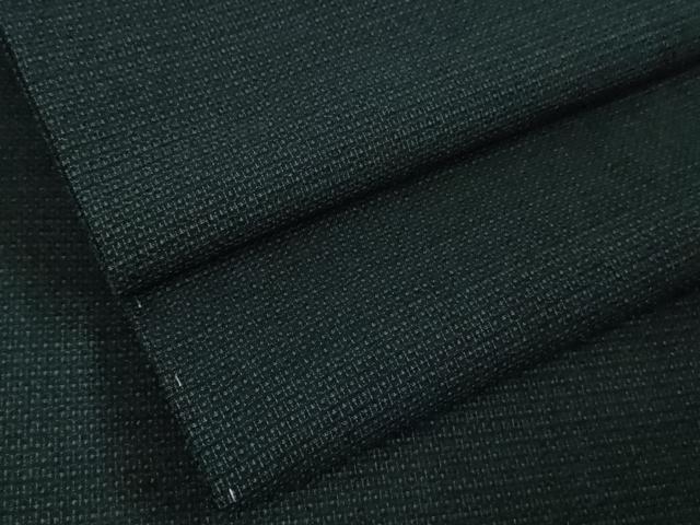 平和屋本店*極上 夏物 東郷織物謹製 本場大島紬 夏大島 160亀甲 総詰め 濃藍色 逸品 未使用 DZAB8968kh6
