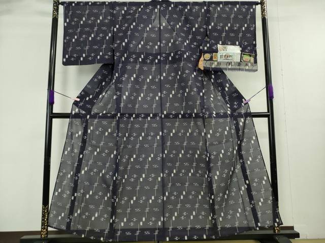 平和屋着物*極上 夏物 本場琉球絣 夏琉球 知念幸徳 大城カメ 手おり 証紙付き 逸品 未使用 DZAB8993kh6