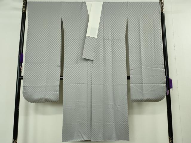 平和屋本店●極上 世界的人形師 辻村寿三郎 ジュサブロー 振袖・長襦袢(袷)セット 枝花文 鉄紺色地 逸品 DZAB8995kh6