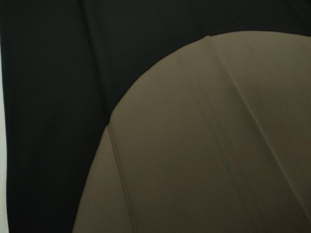 平和屋本店●極上 世界的人形師 辻村寿三郎 ジュサブロー 訪問着 黒地 鬼しぼ縮緬 逸品 DZAB8996kh6